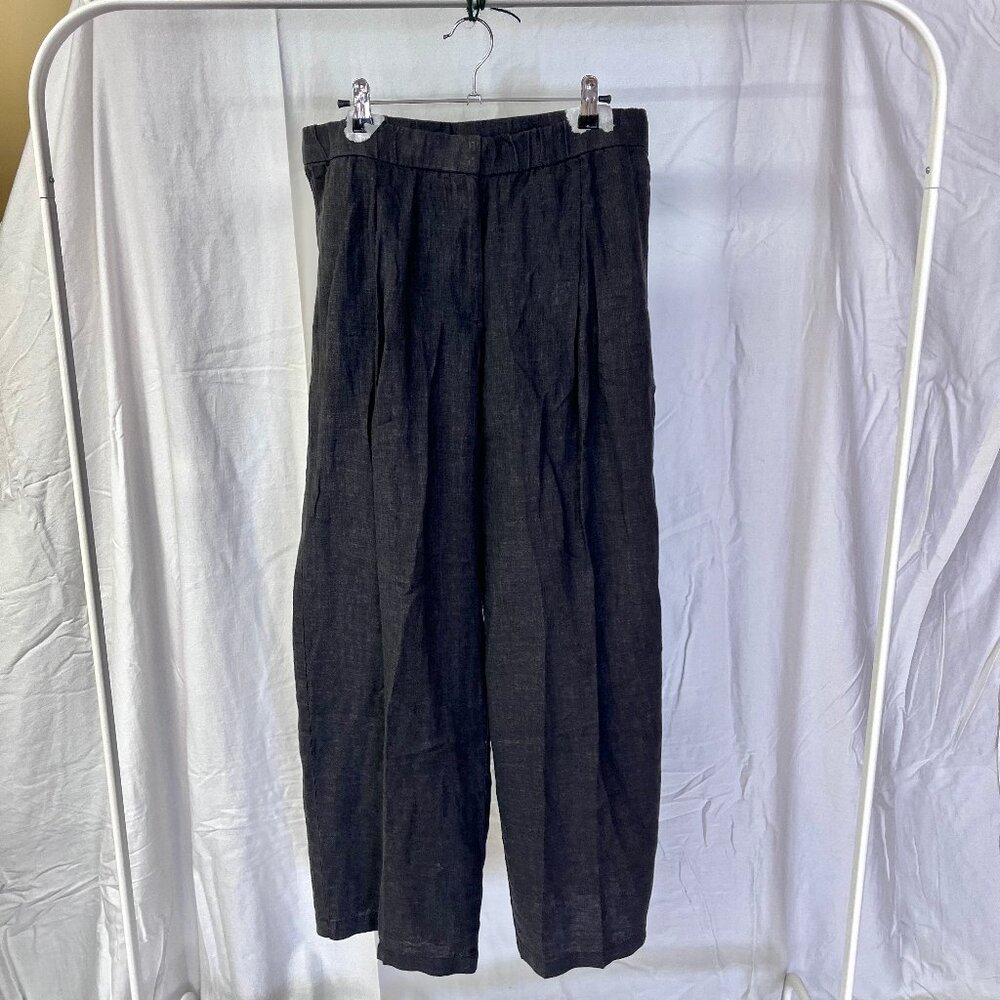 Eileen Fisher Wide Pleated Pant L NWT